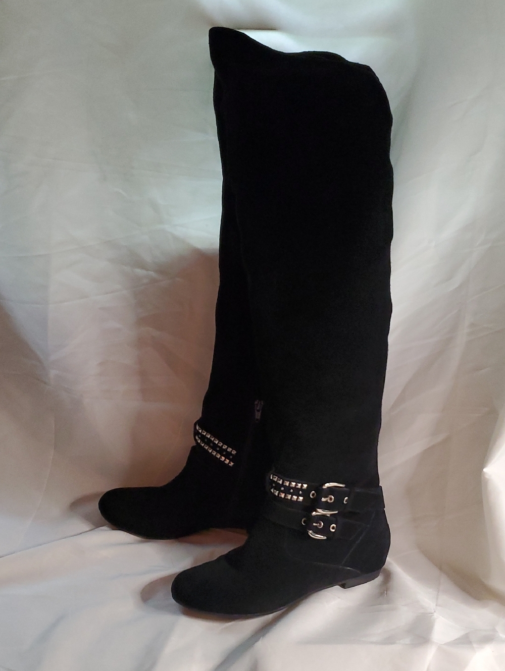 BCBG Generation Suede Over The Knee Black Boots